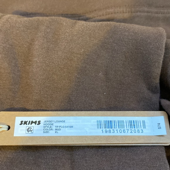 SKIMS ( brown) NWT Jersey Lounge Hoodie - Picture 5 of 7